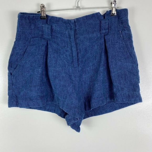 l'agence Hilary Paper bag shorts Linen - Picture 5 of 6